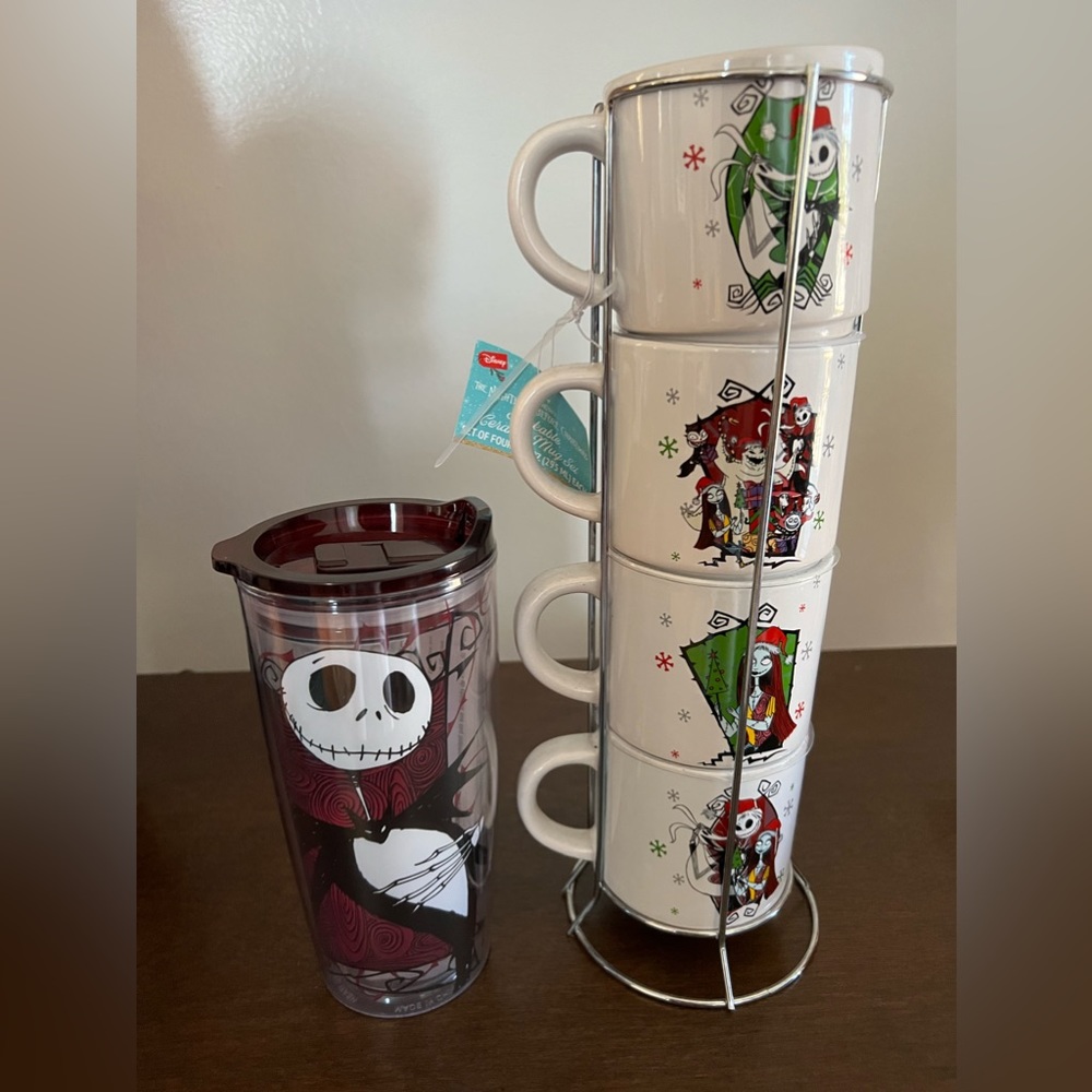 Nightmare before Christmas Jack Skeleton cup/tumbler set